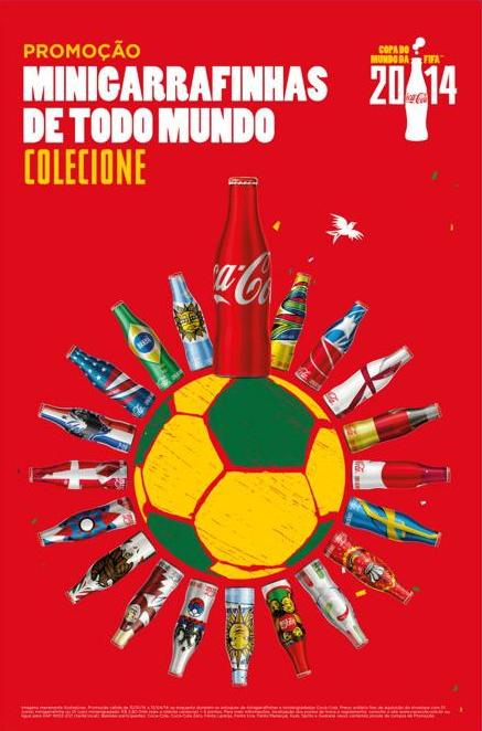 Coca-Cola выпускает специальную коллекцию мини-бутылок для WORLD CUP 2014