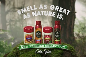 Новая кампания OLD SPICE призывает мужчин пахнуть как природа