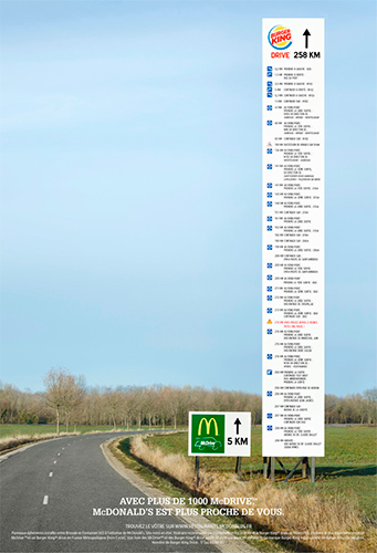 Burger King поблагодарил McDonald’s в рекламе