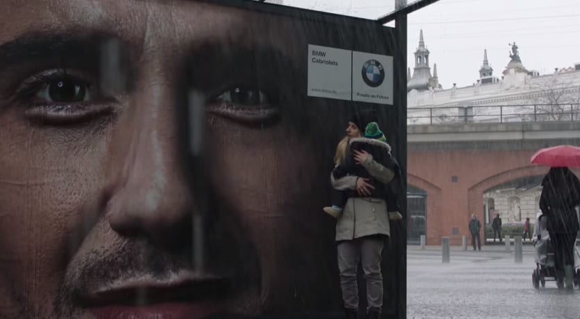 BMW: “Crying billboard”