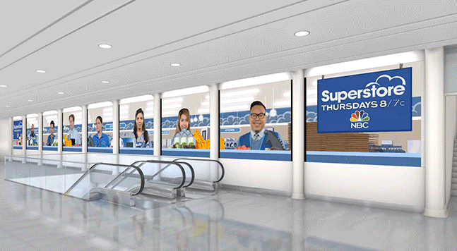 NBC использовала GIF-изображения для рекламы нового шоу в метро