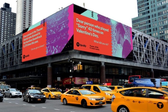 Spotify отметила в билбордах нестандартное поведение своих пользователей