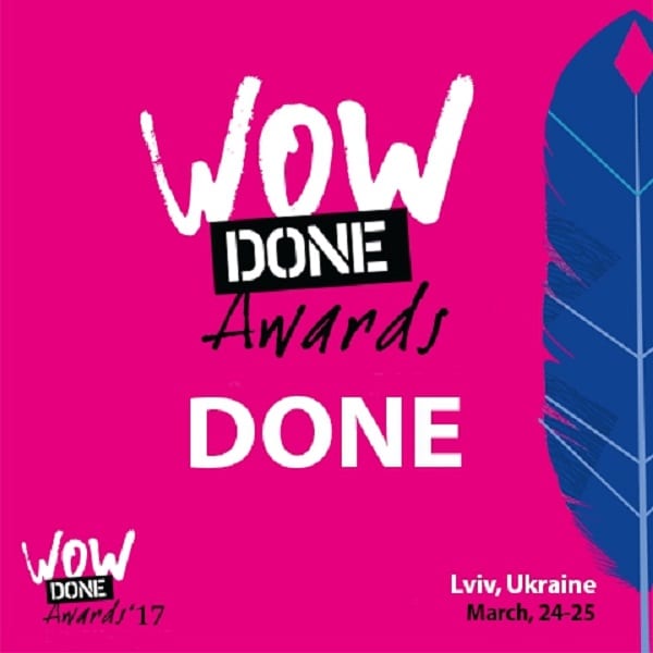 WOW DONE! Знайомтесь з результатами WOW DONE AWARDS 2017