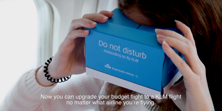 KLM раздала VR-гарнитуры пассажирам бюджетных авиалиний