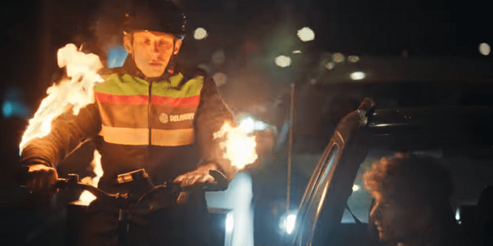Burger King. Delivery On Fire