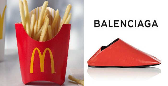 McDonald’s отреагировал на мемы об обуви от Balenciaga, похожей на упаковку для картошки фри