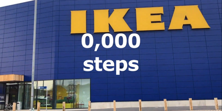 Ikea проложила пешеходный маршрут к новому магазину в наружной рекламе