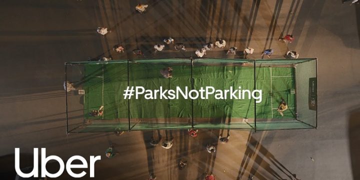 Uber призывает превращать парковки в парки