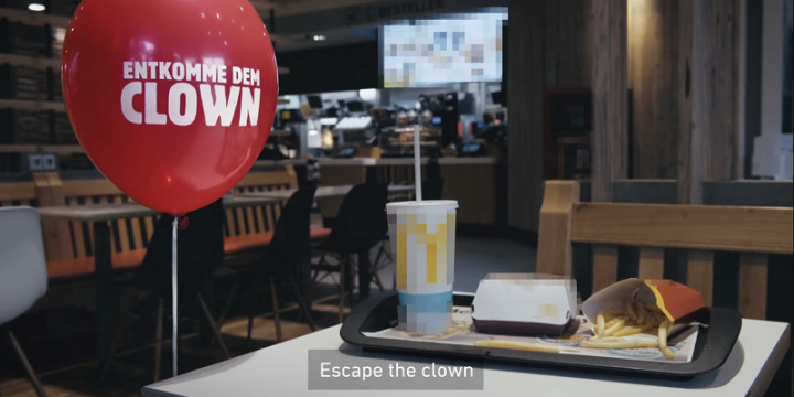 Burger King – беги от страшного клоуна