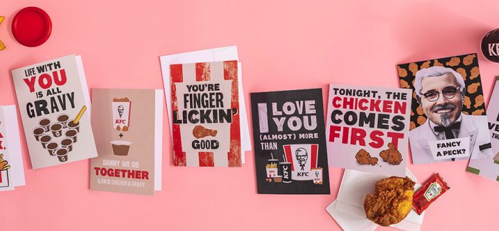 KFC выпустил валентинки, пахнущие курочкой