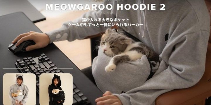 В Японии выпустили геймерское худи для владельцев кошек